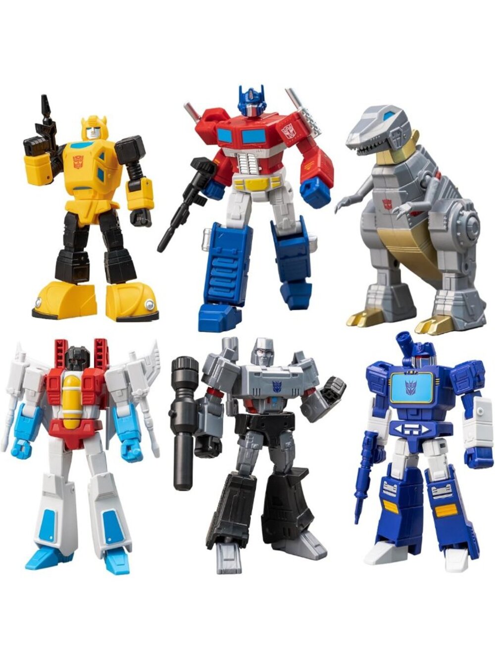YOLOPARK Transformers Toys 6-Pack G1 Action Figures,Highly Articulated Optimus